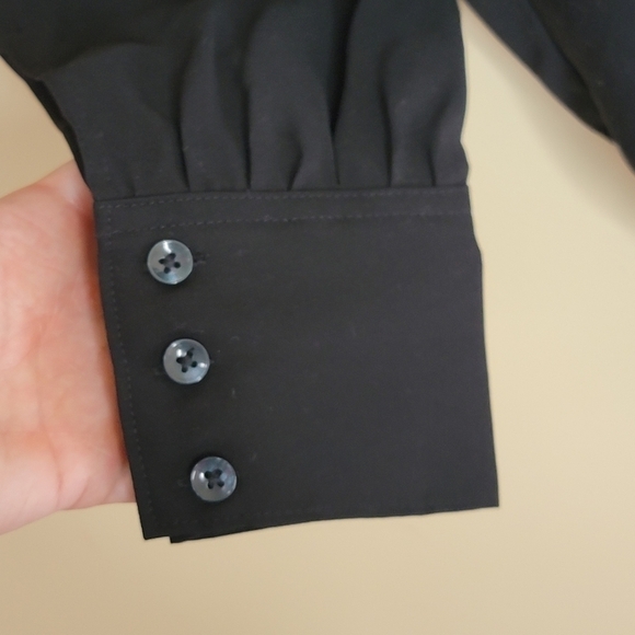 NWT Evereve Good American | Black Utility Wrap Long Sleeve Bodysuit Size 1 Small - Picture 4 of 10